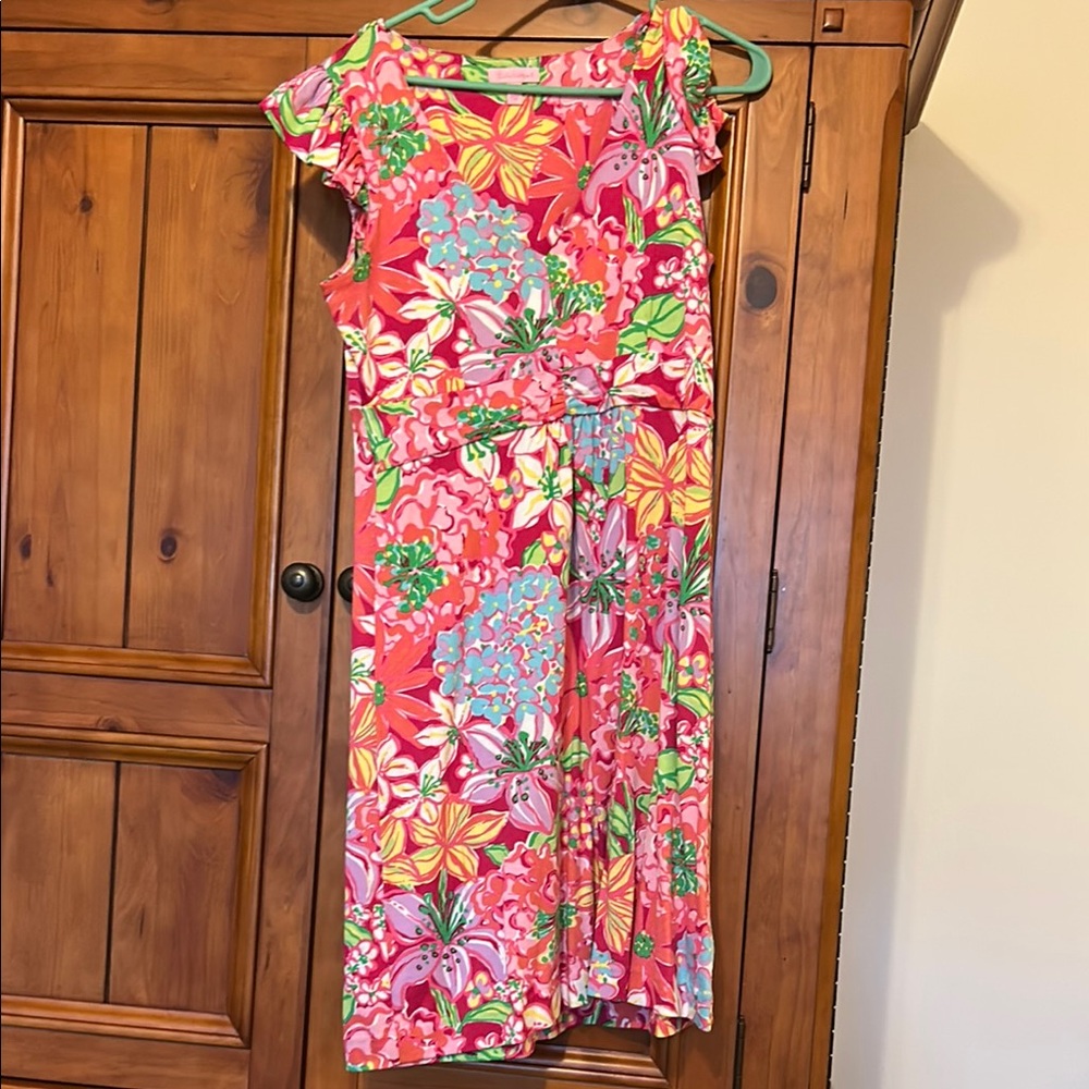 Lilly Pulitzer Hibiscus Pink  Sundress